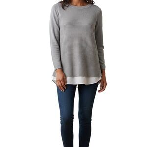 Hilary Radley Taupe Knit Sweater